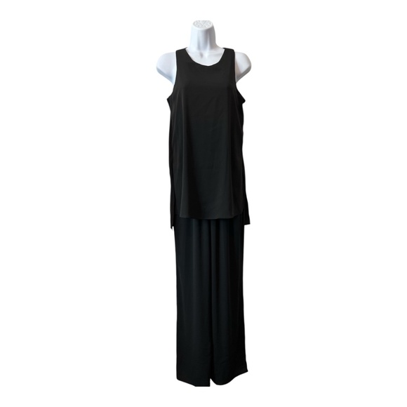 White House/Black Market Pants - 🖤 EUC WHITE HOUSE BLACK MARKET Black Tunic Wide Leg Jumpsuit | Women’s Sz 2